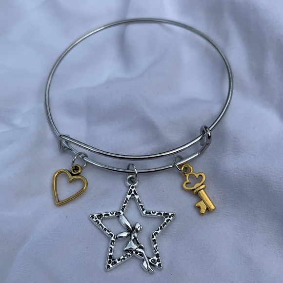 Brand New! Handmade! Adjustable Charm Bangle Bracelet! - Picture 3 of 3